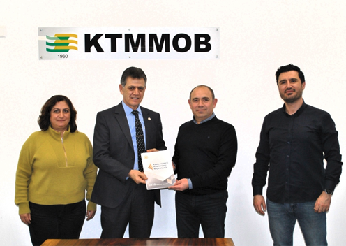 Kıbrıs Türk Mühendis ve Mimar Odaları Birliği’ne (KTMMOB) ziyaret.